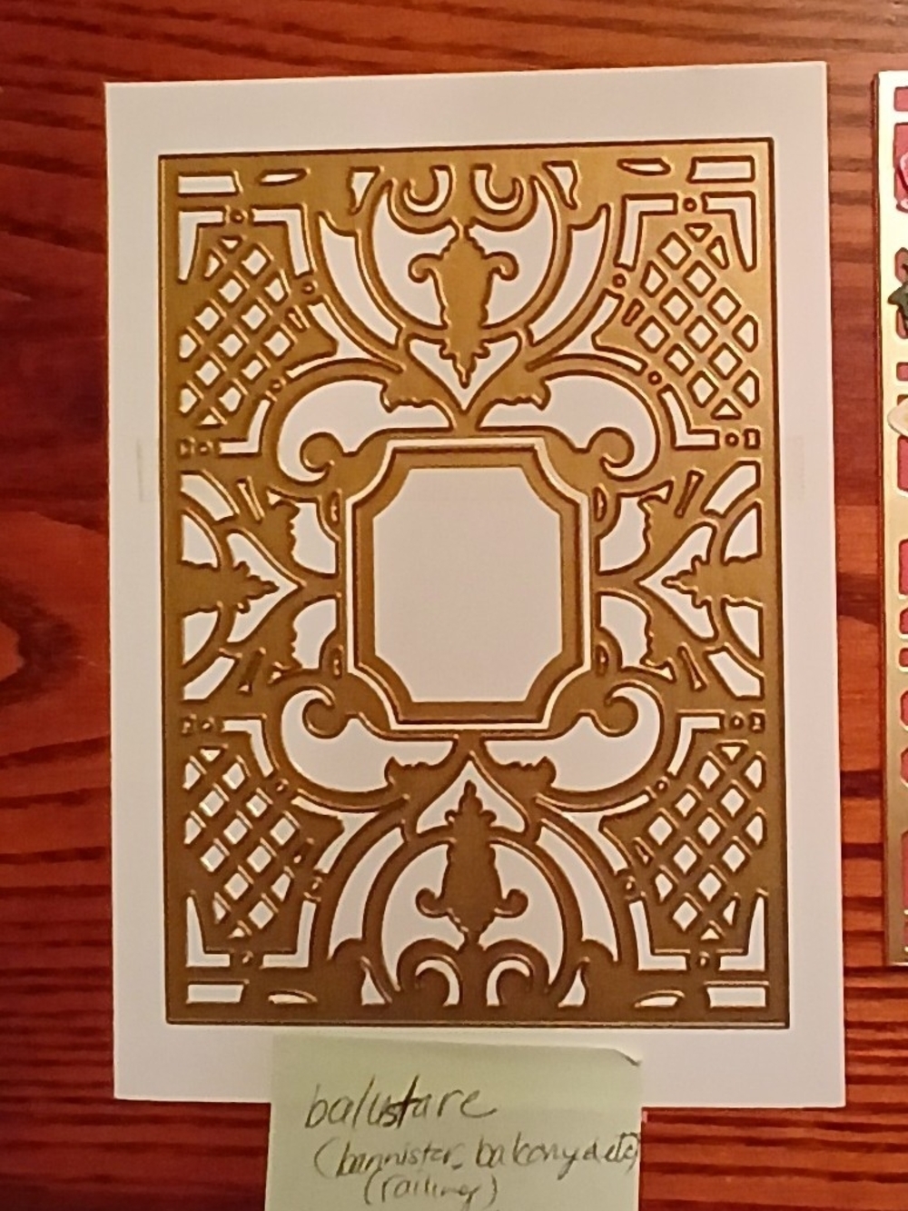 Anna Griffin 2 Pc Balustare Frame Die Set 5" X 7"